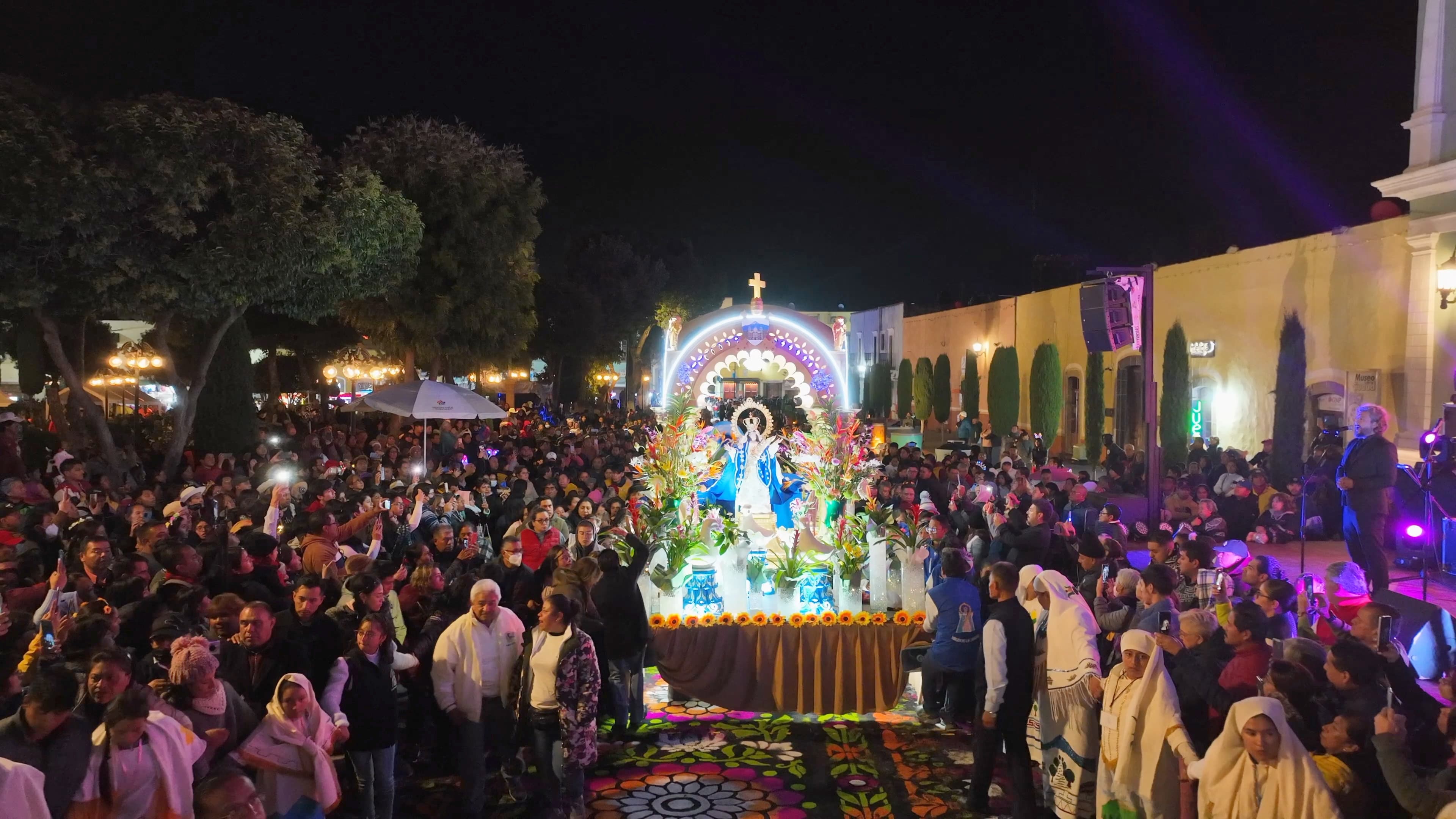 Midnight procession, then a vigil until dawn